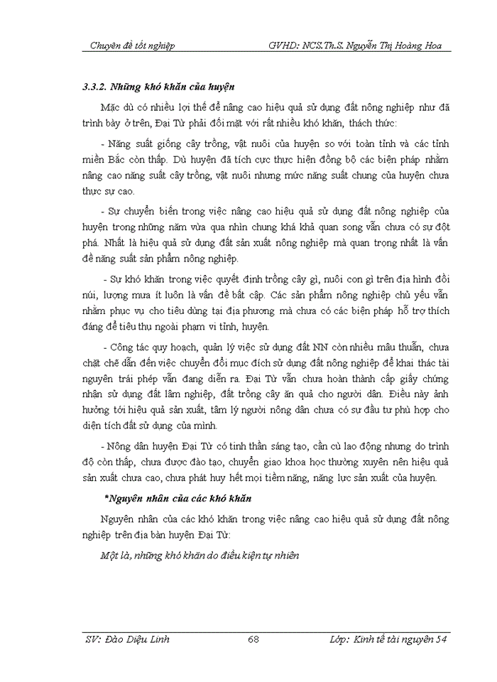 image for page Thực trạng và giải pháp nâng cao hiệu quả sử dụng đất nông nghiệp trên địa bàn huyện Đại Từ, tỉnh Thái Nguyên