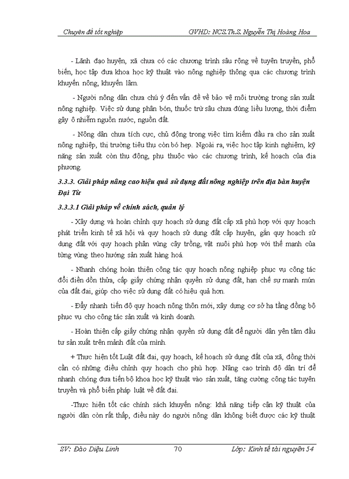 image for page Thực trạng và giải pháp nâng cao hiệu quả sử dụng đất nông nghiệp trên địa bàn huyện Đại Từ, tỉnh Thái Nguyên