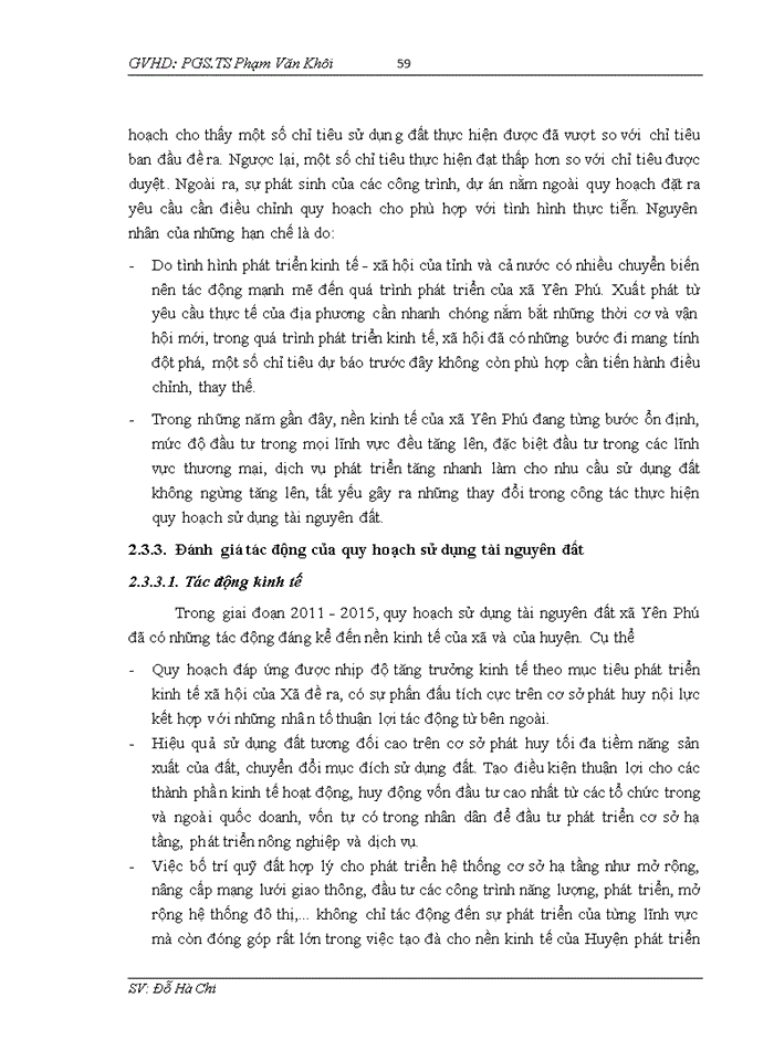 image for page Đánh giá quy hoạch sử dụng tài nguyên đất xã Yên Phú - huyện Yên Mỹ  - tỉnh Hưng Yên giai đoạn 2011 - 2020