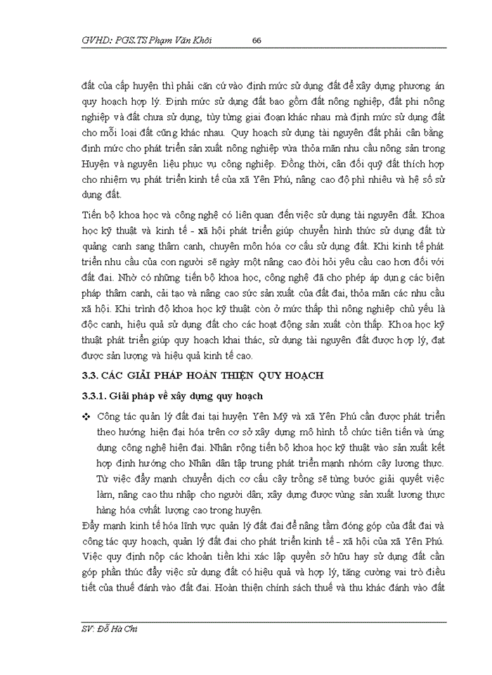 image for page Đánh giá quy hoạch sử dụng tài nguyên đất xã Yên Phú - huyện Yên Mỹ  - tỉnh Hưng Yên giai đoạn 2011 - 2020
