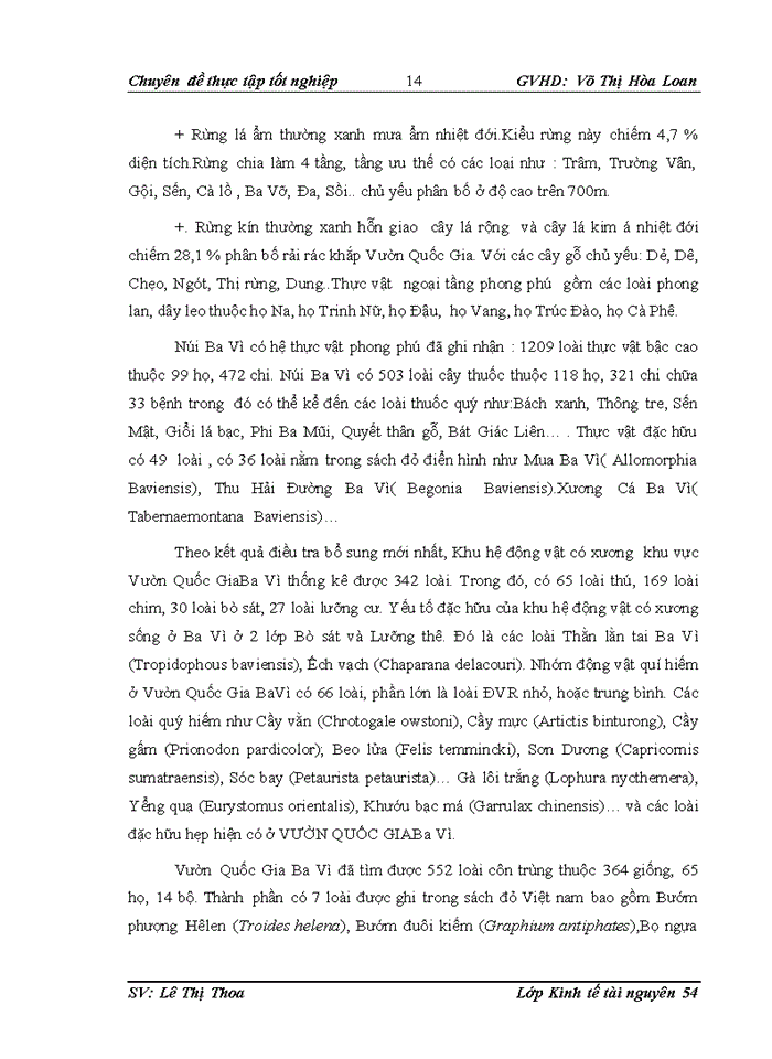 image for page Phát triển du lịch sinh thái gắn với bảo vệ đa dạng sinh học tại vườn quốc gia Ba Vì.