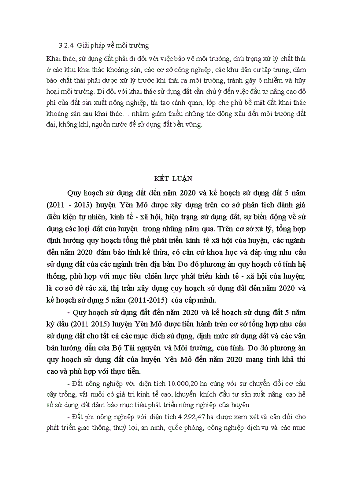 image for page Đánh giá quá trình sử dụng đất đai của huyện Yên Mô, tỉnh Ninh Bình giai đoạn 2010-2015 và định hướng kế hoạch sử dụng đất năm 2016