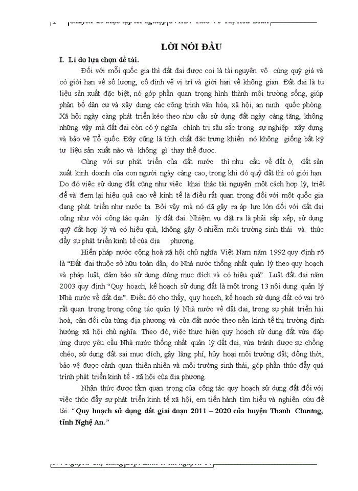 image for page Quy hoạch sử dụng đất giai đoạn 2011 – 2020 của huyện thanh chương, tỉnh nghệ an