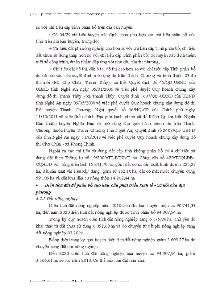 image for page Quy hoạch sử dụng đất giai đoạn 2011 – 2020 của huyện thanh chương, tỉnh nghệ an