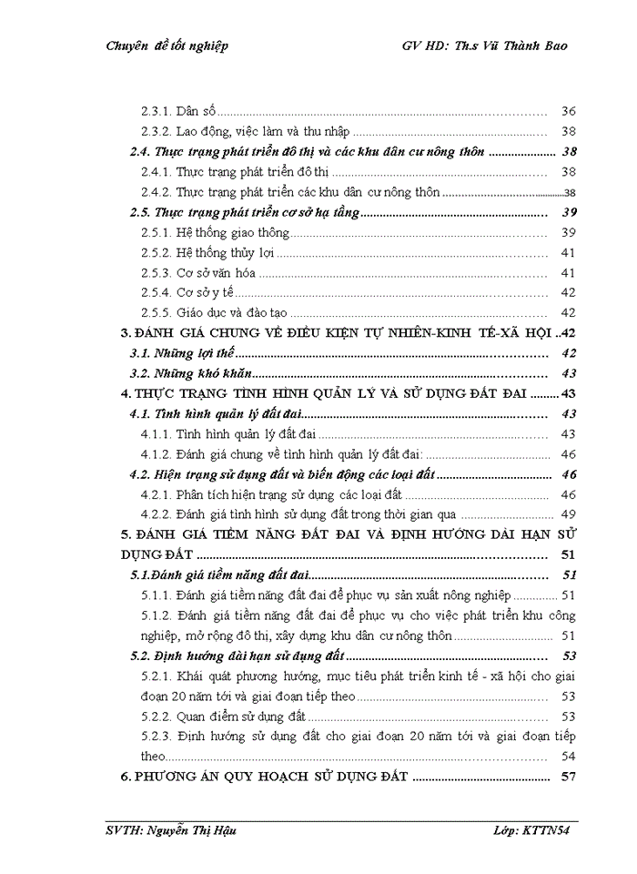 image for page Thực trạng công tác quy hoạch sử dụng đất đến năm 2020 và kế hoạch sử dụng đất 5 năm kỳ đầu (2011 - 2015) huyện Thanh Oai, Thành phố Hà Nội