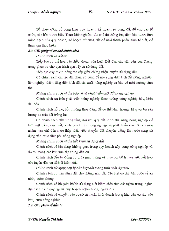 image for page Thực trạng công tác quy hoạch sử dụng đất đến năm 2020 và kế hoạch sử dụng đất 5 năm kỳ đầu (2011 - 2015) huyện Thanh Oai, Thành phố Hà Nội