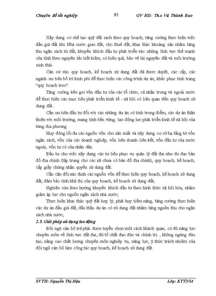 image for page Thực trạng công tác quy hoạch sử dụng đất đến năm 2020 và kế hoạch sử dụng đất 5 năm kỳ đầu (2011 - 2015) huyện Thanh Oai, Thành phố Hà Nội