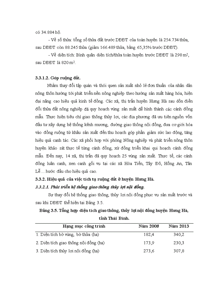 image for page Thực trạng và giải pháp nâng cao hiệu quả của tích tụ đất nông nghiệp ở huyện Hưng Hà, tỉnh Thái Bình