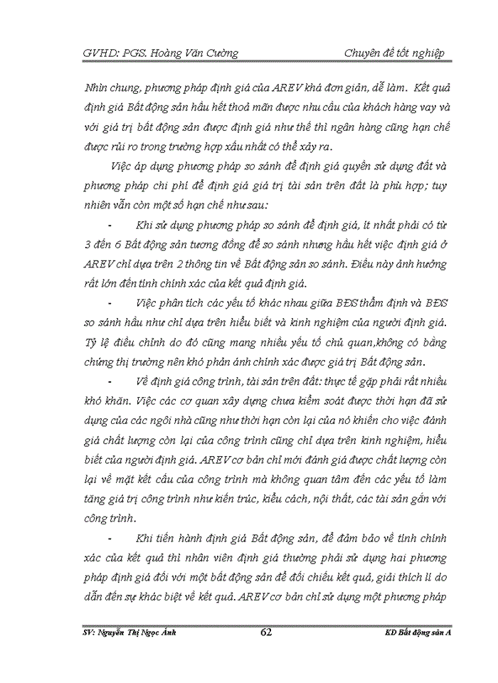 image for page Quy trình định giá Bất động sản thế chấp tại Ngân hàng thương mại cổ phần Á Châu