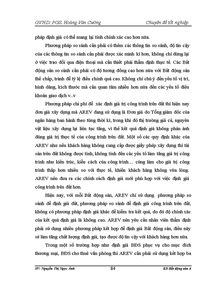 image for page Quy trình định giá Bất động sản thế chấp tại Ngân hàng thương mại cổ phần Á Châu