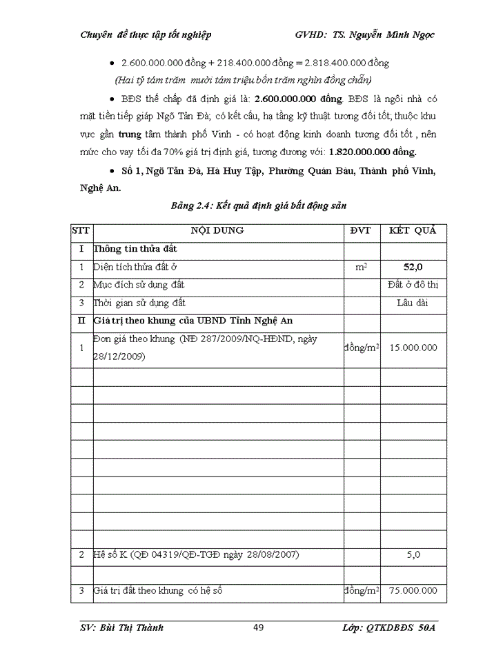 image for page Nghiên cứu công tác định giá Bất động sản thế chấp tại Ngân hàng Techcombank chi nhánh Nghệ An