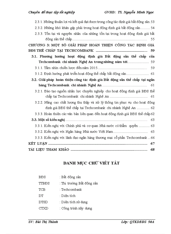 image for page Nghiên cứu công tác định giá Bất động sản thế chấp tại Ngân hàng Techcombank chi nhánh Nghệ An