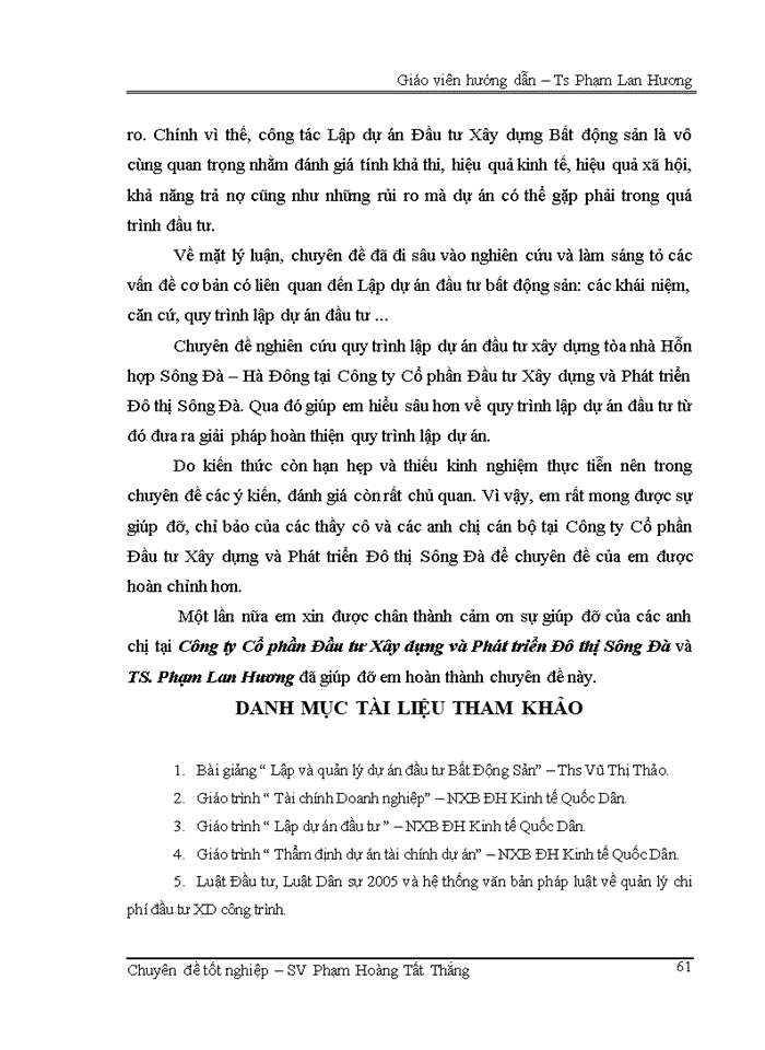 image for page Nghiên cứu công tác lập dự án đầu tư xây dựng      tòa nhà hỗn hợp Sông Đà – Hà Đông tại Công ty Cổ phần Đầu tư Xây dựng và Phát triển Đô thị Sông Đà