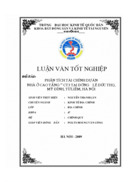 Phân tích tài chính dự án nhà ở cao tầng – ct3 tại đường lê đức thọ, mỹ đình, từ liêm, hà nội