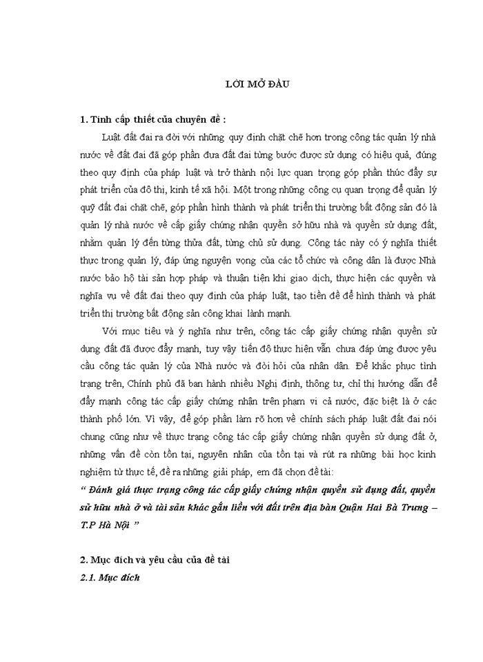 image for page Đánh giá thực trạng công tác cấp giấy chứng nhận quyền sử dụng đất, quyền sử hữu nhà ở và tài sản khác gắn liền với đất trên địa bàn quận hai bà trưng – t.p hà nội