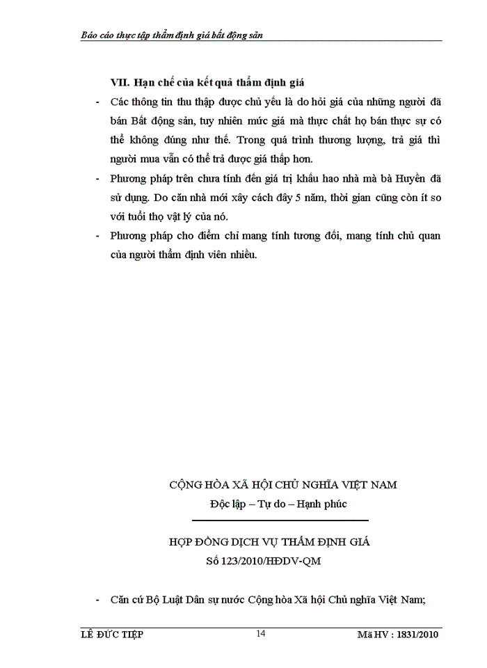 image for page Báo cáo thẩm định giá bất động sản