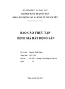 Báo cáo thực tập định giá bất động sản