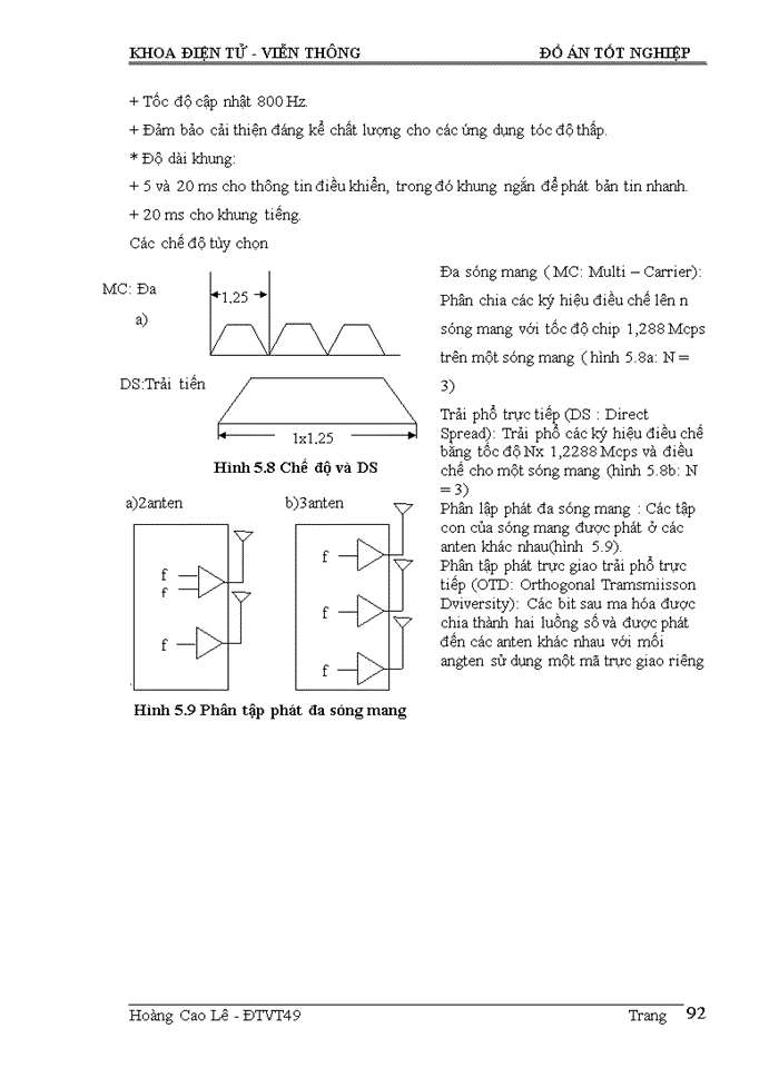 image for page Các kỹ thuật trải phổ trong cdma