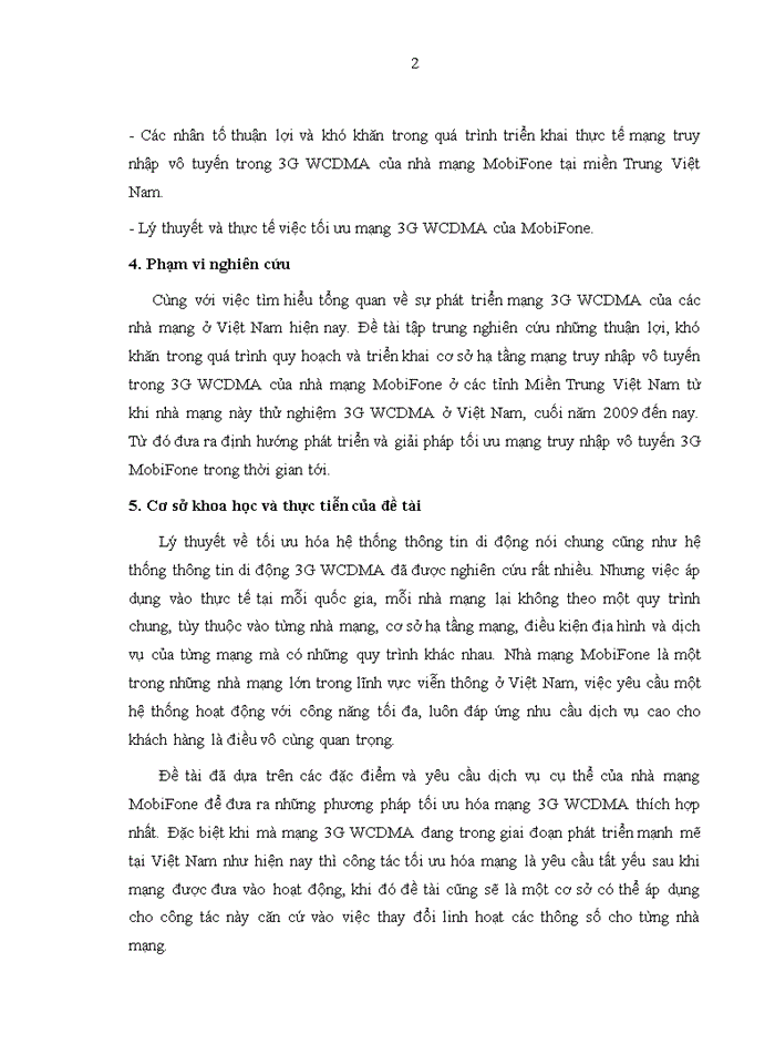 image for page Tối ưu hóa mạng truy nhập vô tuyến hệ thống thông tin di động 3g mobifone