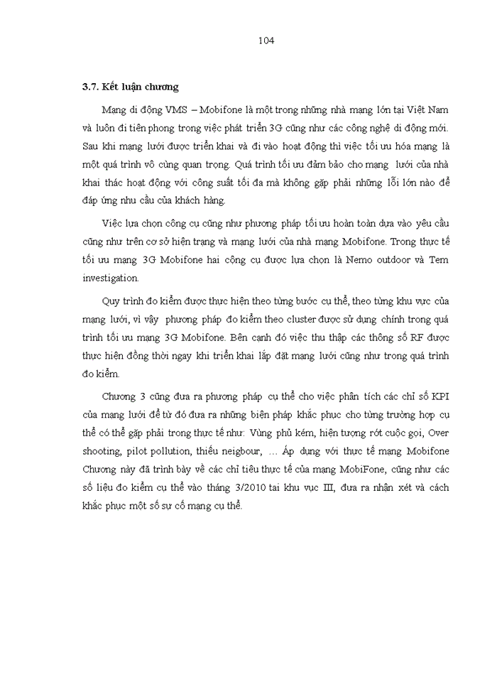 image for page Tối ưu hóa mạng truy nhập vô tuyến hệ thống thông tin di động 3g mobifone