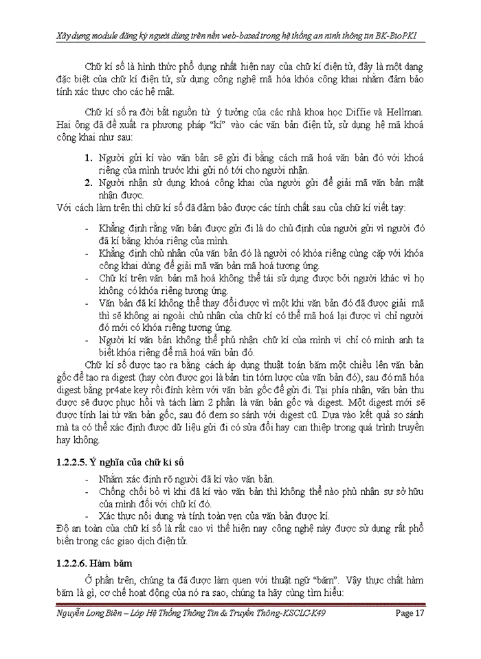 image for page Xây dựng module đăng ký người dùng trên nền web-based trong hệ thống an ninh thông tin BK-BioPKI