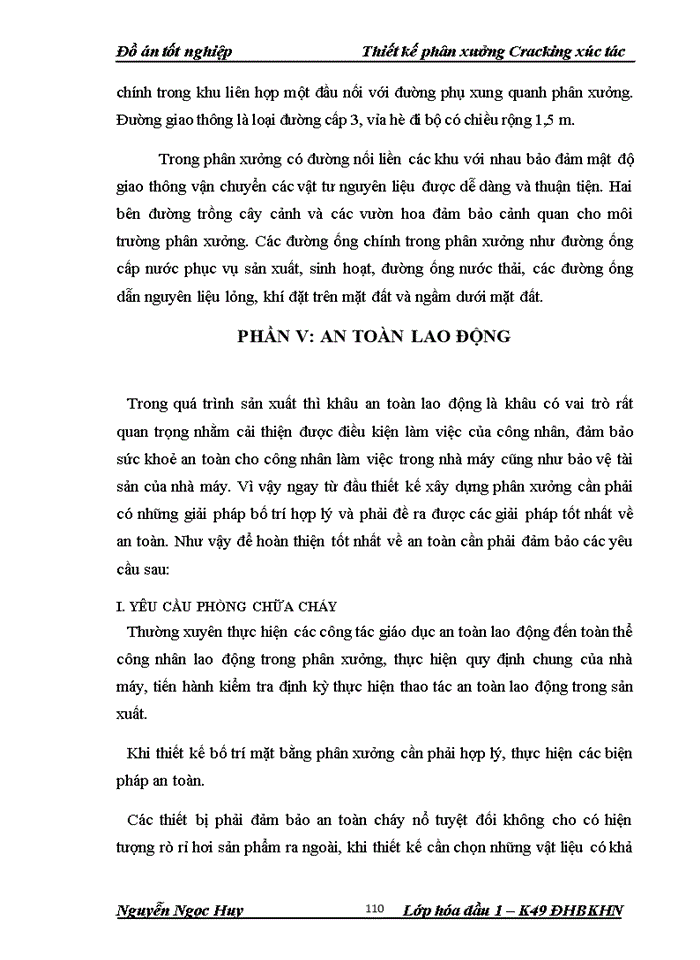 image for page Thiết kế phân xưởng Cracking xúc tác