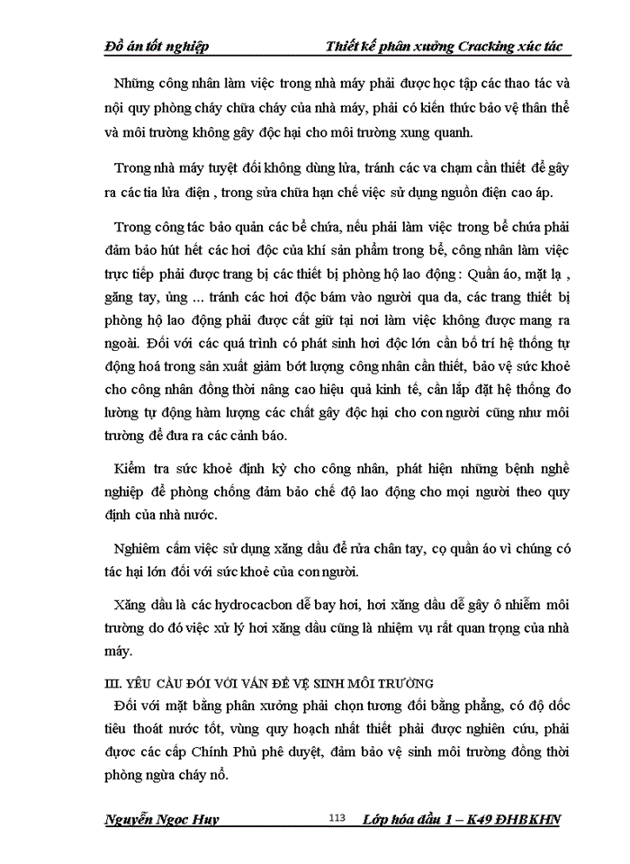 image for page Thiết kế phân xưởng Cracking xúc tác