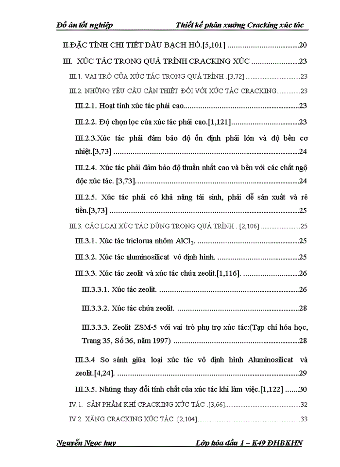 image for page Thiết kế phân xưởng Cracking xúc tác