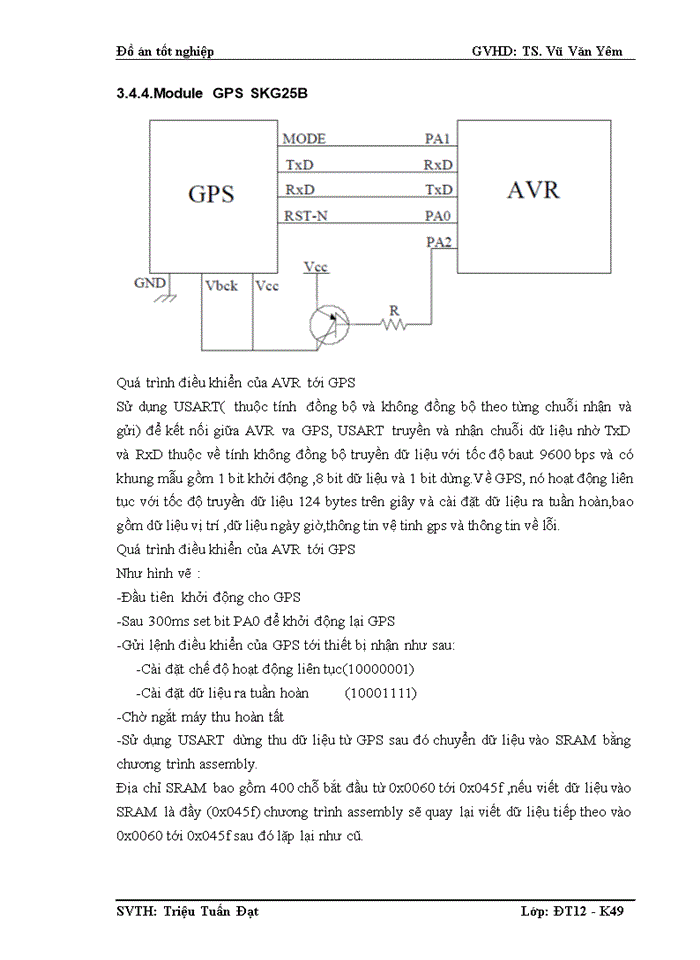 image for page Vi xử lý avr ATMEGA16,module GPS SKG25B và LCD