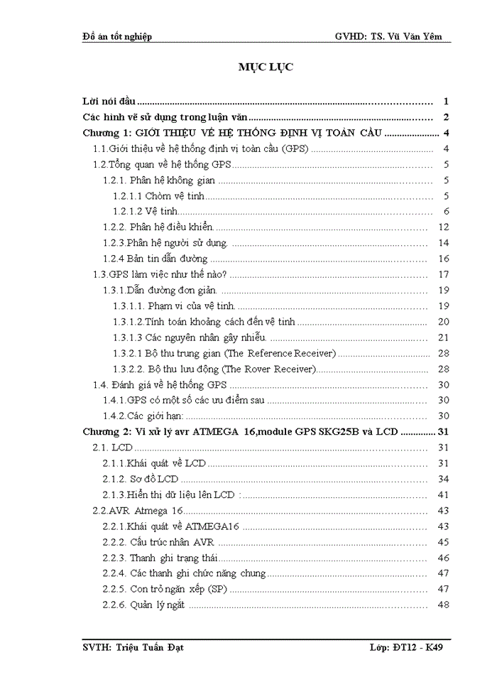 image for page Vi xử lý avr ATMEGA16,module GPS SKG25B và LCD