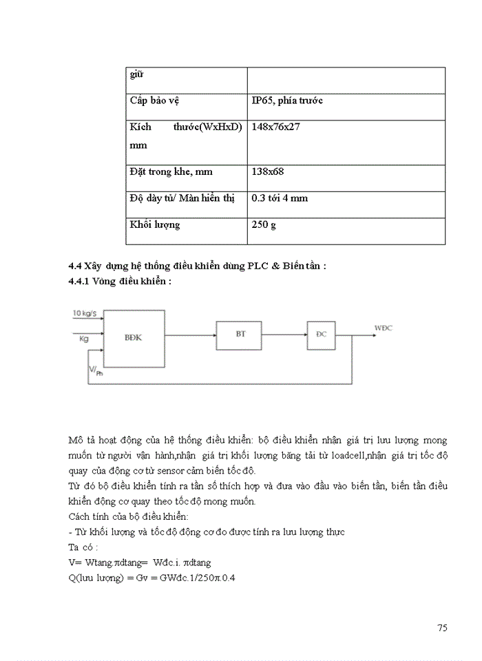 image for page Cân băng sử dụng điều khiển tốc độ động cơ không đồng bộ bằng biến tần