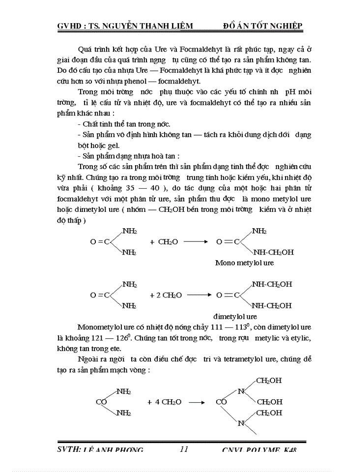 image for page Thiết kế dây chuyền sản xuất nhựa Ure-focmandehyt theo phương pháp nhũ tương với năng suất 100 tấn/năm