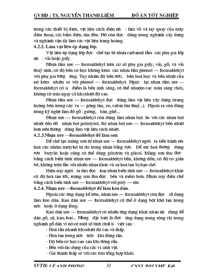 image for page Thiết kế dây chuyền sản xuất nhựa Ure-focmandehyt theo phương pháp nhũ tương với năng suất 100 tấn/năm