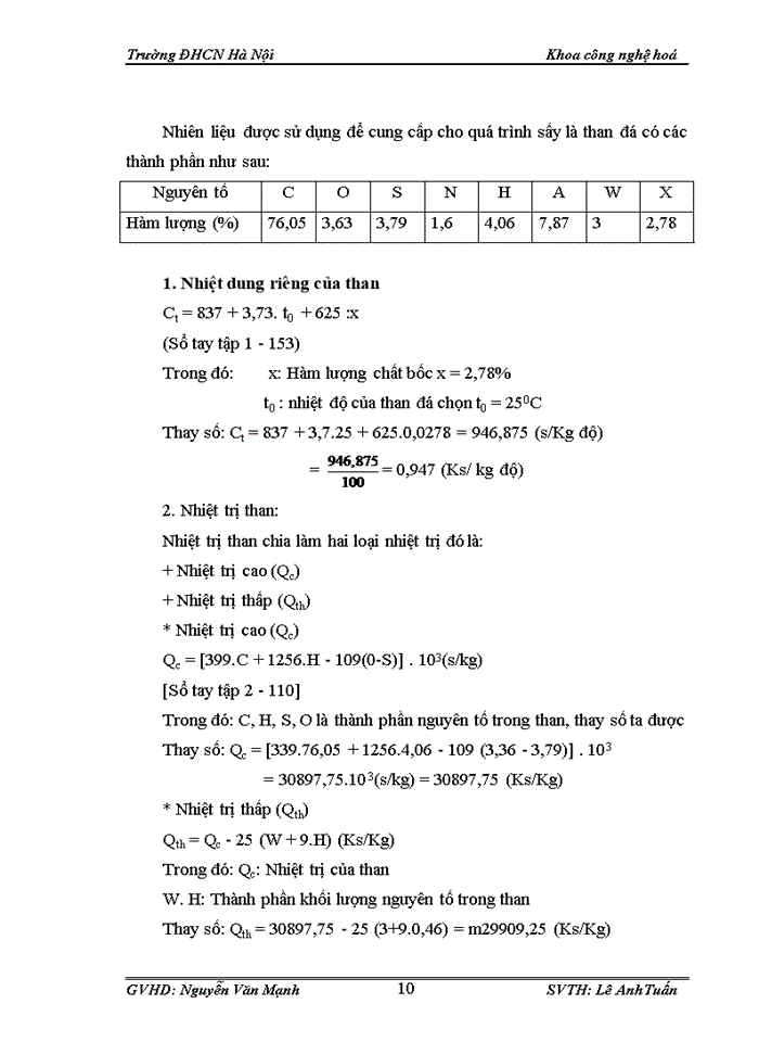 image for page Tính toán và thiết kế hệ thống sấy thùng quay hạt cà phê với phương thức sấy xuôi chiều