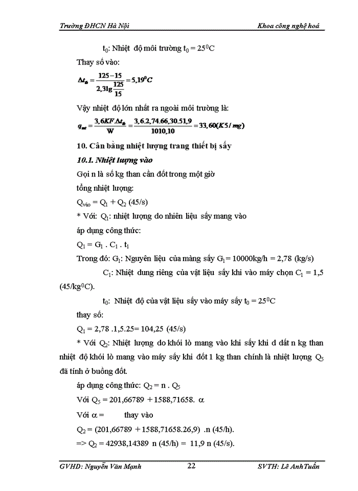 image for page Tính toán và thiết kế hệ thống sấy thùng quay hạt cà phê với phương thức sấy xuôi chiều