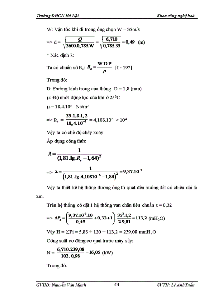 image for page Tính toán và thiết kế hệ thống sấy thùng quay hạt cà phê với phương thức sấy xuôi chiều