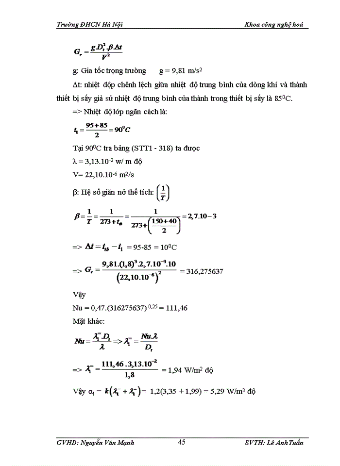 image for page Tính toán và thiết kế hệ thống sấy thùng quay hạt cà phê với phương thức sấy xuôi chiều
