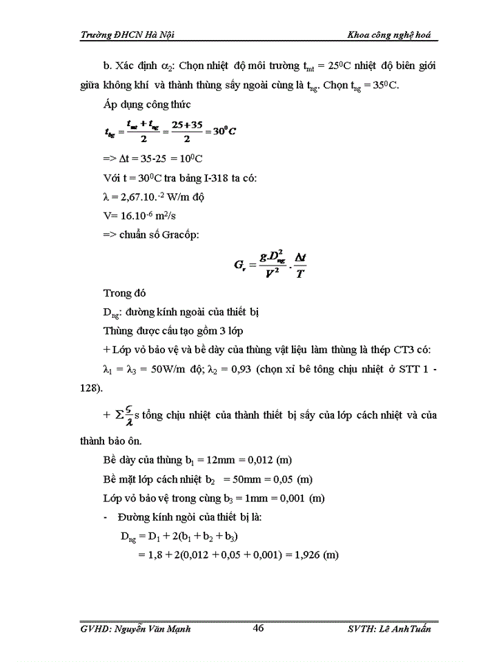 image for page Tính toán và thiết kế hệ thống sấy thùng quay hạt cà phê với phương thức sấy xuôi chiều