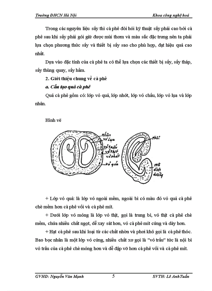image for page Tính toán và thiết kế hệ thống sấy thùng quay hạt cà phê với phương thức sấy xuôi chiều