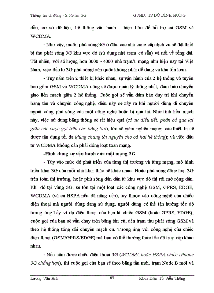 image for page Tiến trình phát triển từ mạng thông tin di động gsm (2g) lên  w.cdma (3g)