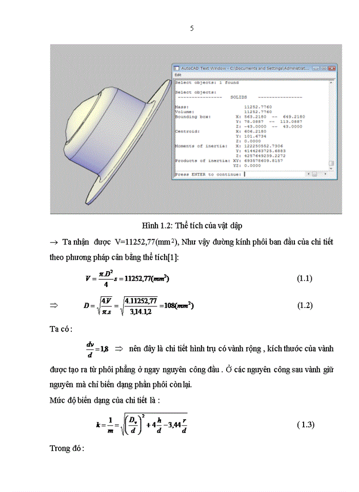 image for page Tính toán và thiết kế quy trình công nghệ