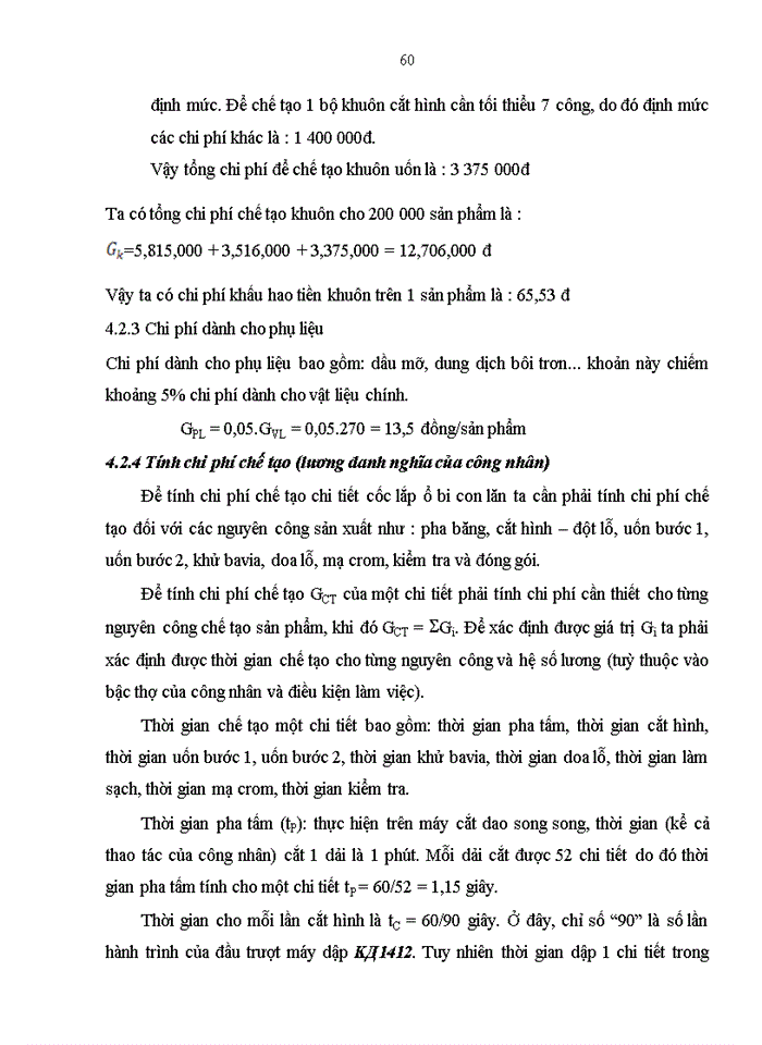 image for page Tính toán và thiết kế quy trình công nghệ