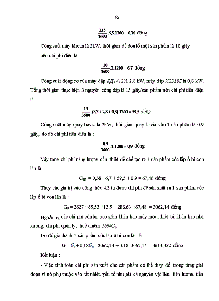 image for page Tính toán và thiết kế quy trình công nghệ