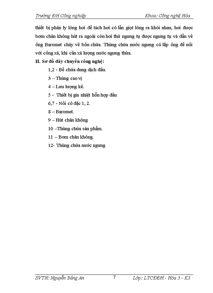 image for page Thiết kế hệ thống cô đặc hai nồi xuôi chiều thiết bị cô đặc có ống tuần hoàn trung tâm cô đặc dung dịch KNO3 với năng suất 8500kg/h. Chiều cao ống gia nhiệt H=2m.