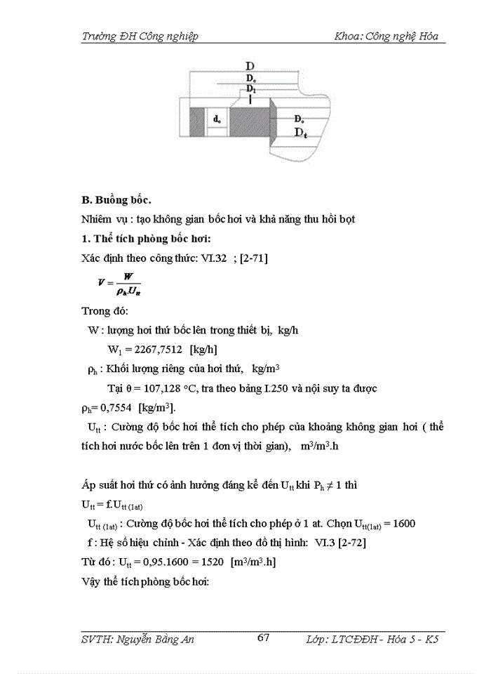 image for page Thiết kế hệ thống cô đặc hai nồi xuôi chiều thiết bị cô đặc có ống tuần hoàn trung tâm cô đặc dung dịch KNO3 với năng suất 8500kg/h. Chiều cao ống gia nhiệt H=2m.