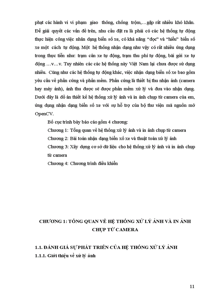image for page Thiết kế hệ thống xử lý ảnh và in ảnh chụp từ camera