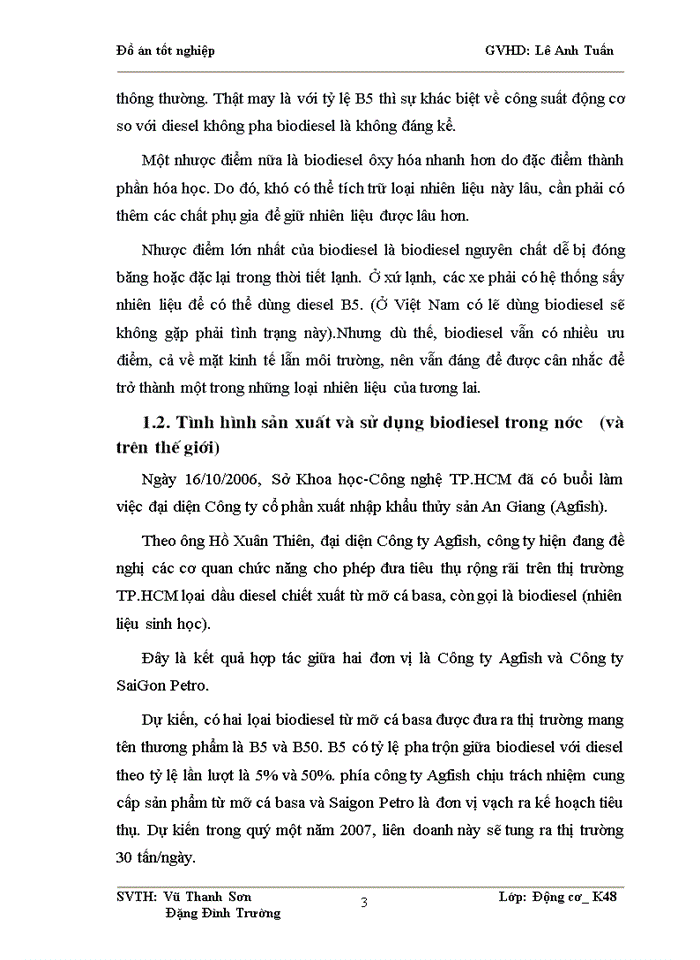image for page Sử dụng nhiên liệu sinh học Biodiesel làm từ dầu cá