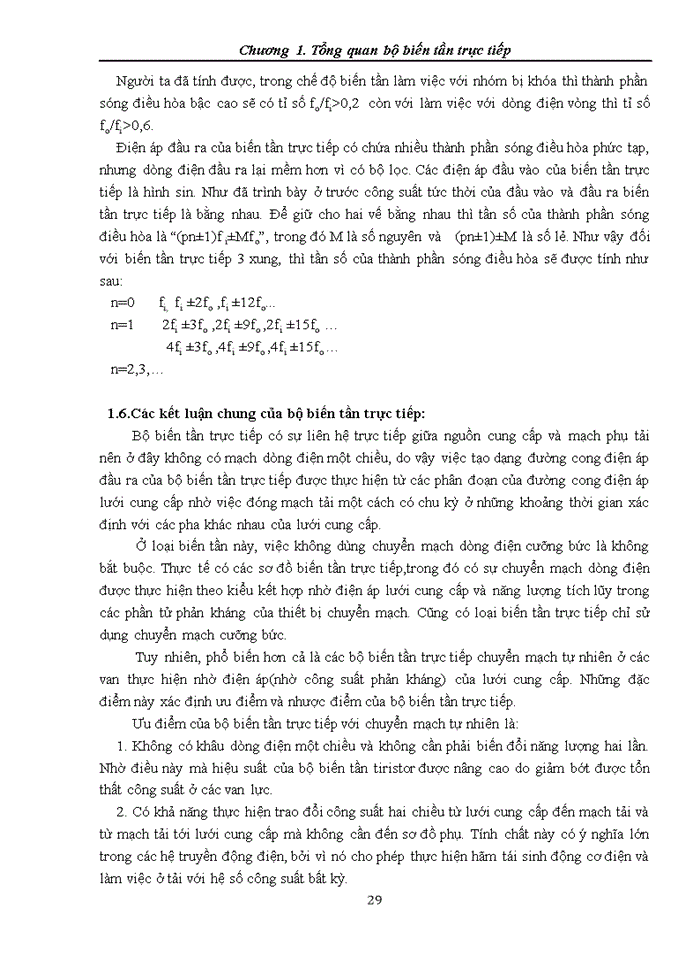 image for page Nghiên cứu bộ biến tần trực tiếp dùng tiristor với phương pháp điều khiển tích phân kép
