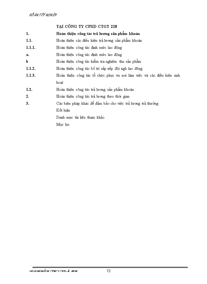 image for page Một số giải pháp nhằm hoàn thiện hình thức trả lương tại Công ty cổ  phần xây dựng công trình giao thông  228