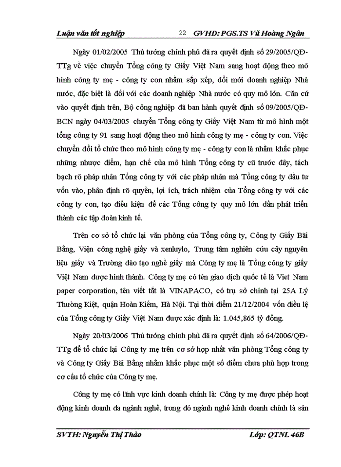 image for page Hoàn thiện công tác đào tạo và phát triển nguồn nhân lực tại Tổng công ty Giấy Việt Nam